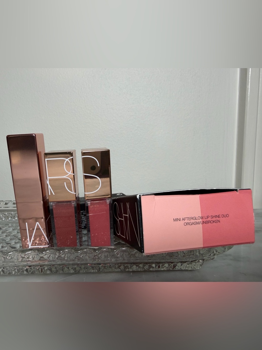 NARS Afterglow Lip Balm & Gloss Set - Orgasm/Unbroken - NIB - Picture 9 of 12